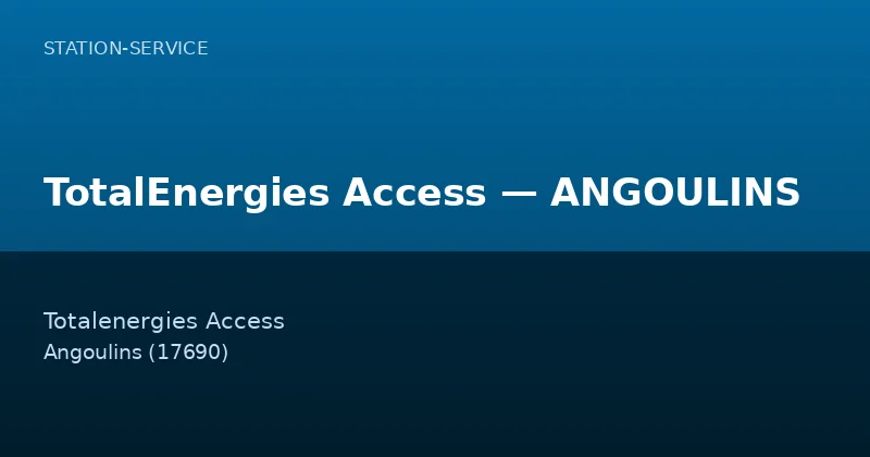 TotalEnergies Access — ANGOULINS