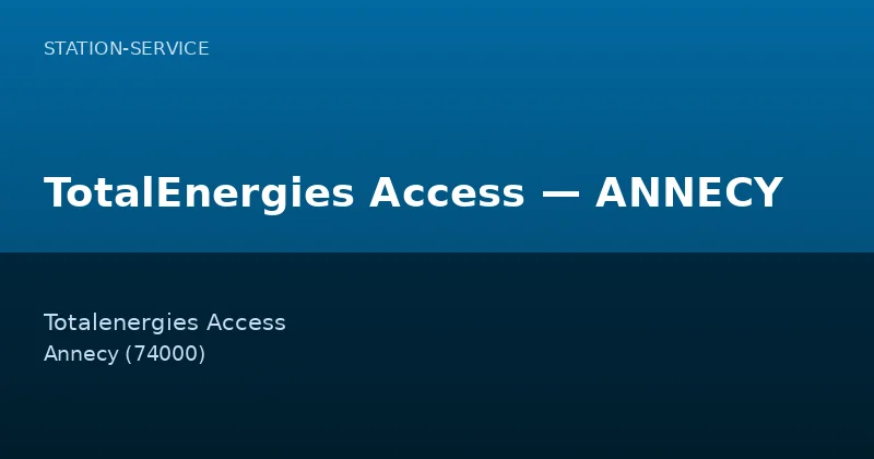 TotalEnergies Access — ANNECY