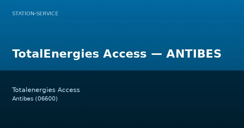 TotalEnergies Access — ANTIBES