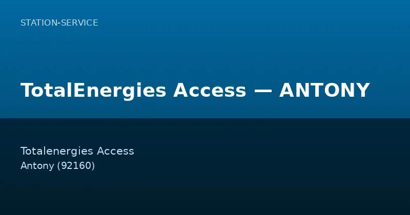 TotalEnergies Access — ANTONY