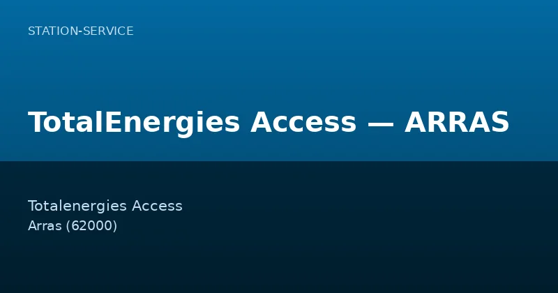 TotalEnergies Access — ARRAS