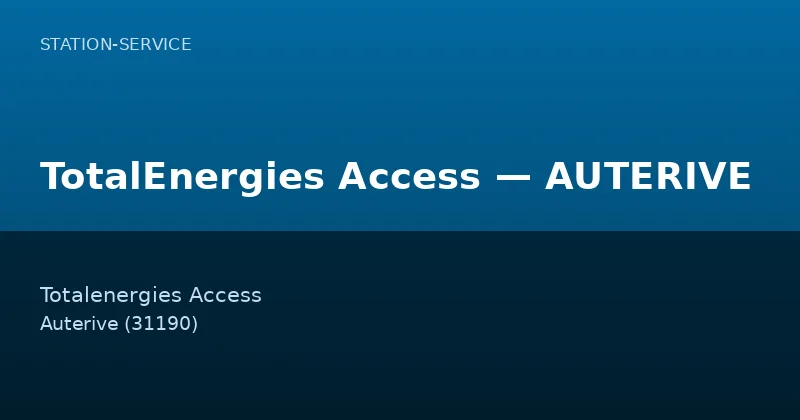 TotalEnergies Access — AUTERIVE