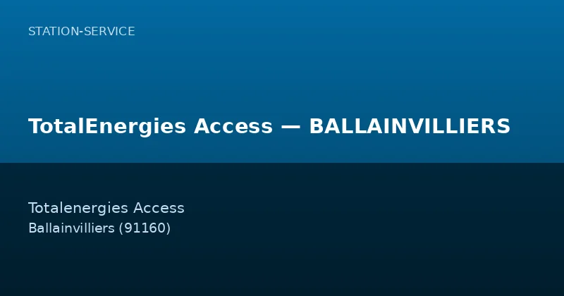 TotalEnergies Access — BALLAINVILLIERS