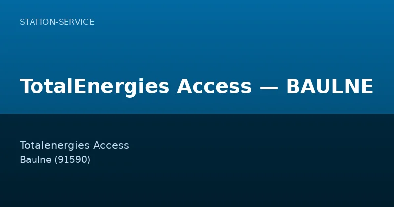 TotalEnergies Access — BAULNE