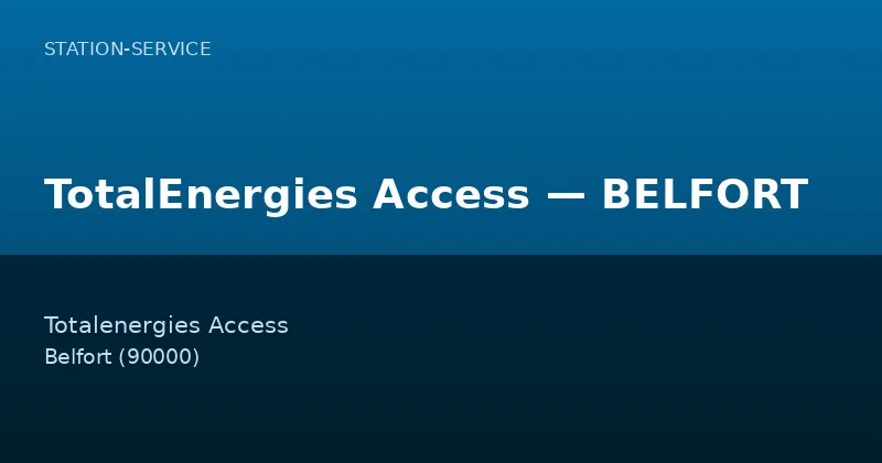 TotalEnergies Access — BELFORT