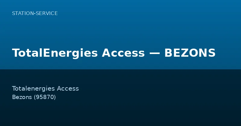 TotalEnergies Access — BEZONS