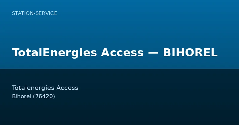 TotalEnergies Access — BIHOREL