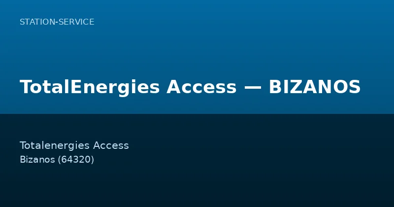 TotalEnergies Access — BIZANOS