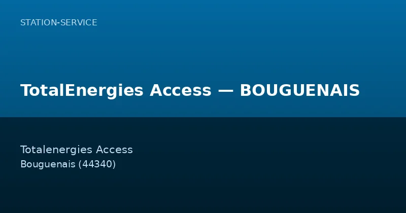 TotalEnergies Access — BOUGUENAIS