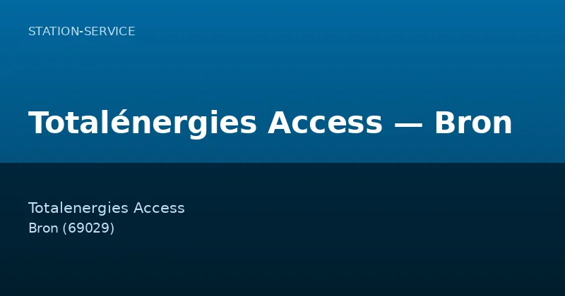 Totalénergies Access — Bron