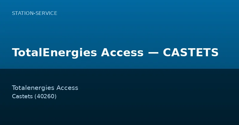 TotalEnergies Access — CASTETS