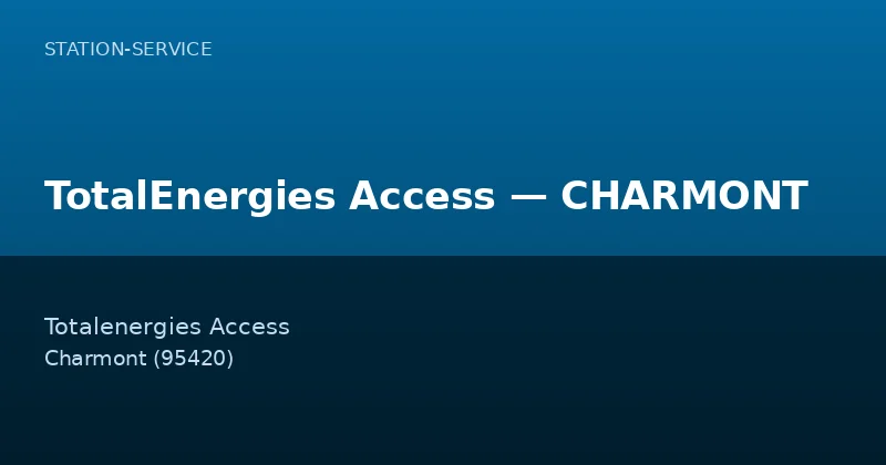 TotalEnergies Access — CHARMONT