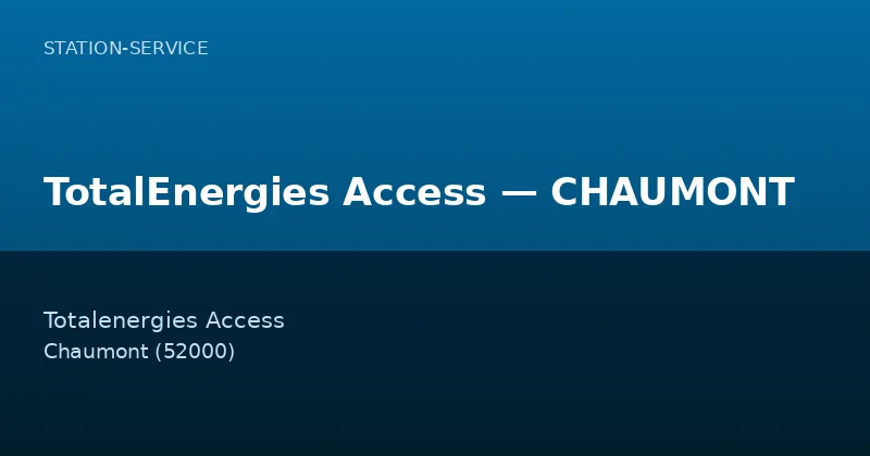 TotalEnergies Access — CHAUMONT