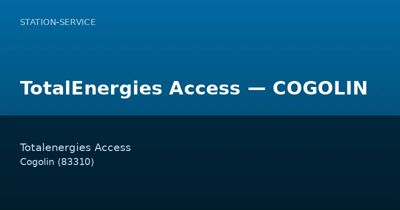 TotalEnergies Access — COGOLIN