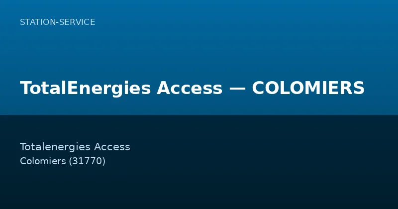 TotalEnergies Access — COLOMIERS