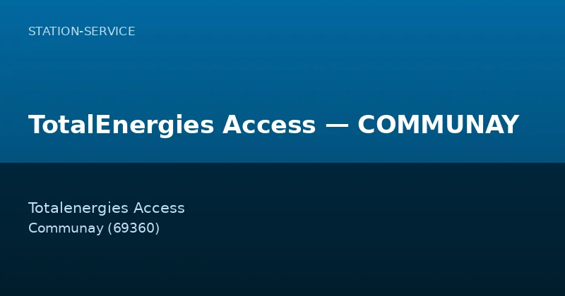 TotalEnergies Access — COMMUNAY
