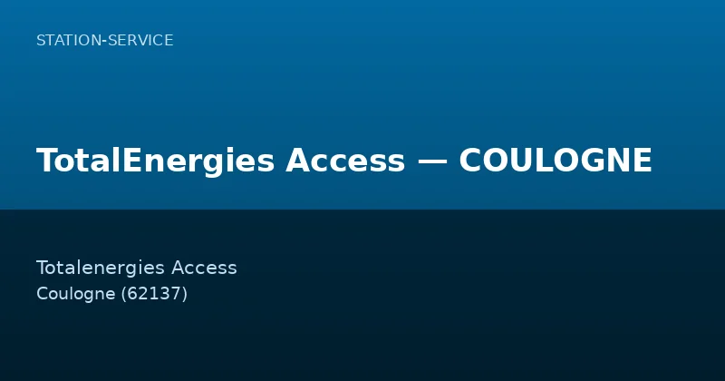 TotalEnergies Access — COULOGNE