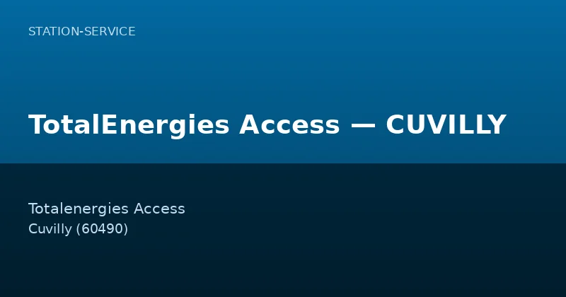 TotalEnergies Access — CUVILLY
