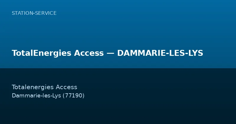 TotalEnergies Access — DAMMARIE-LES-LYS