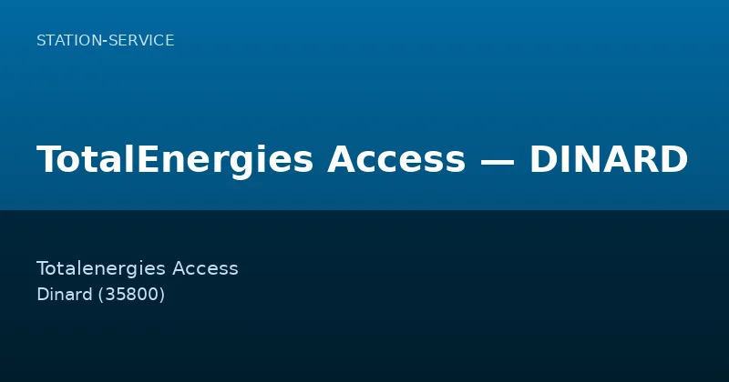 TotalEnergies Access — DINARD