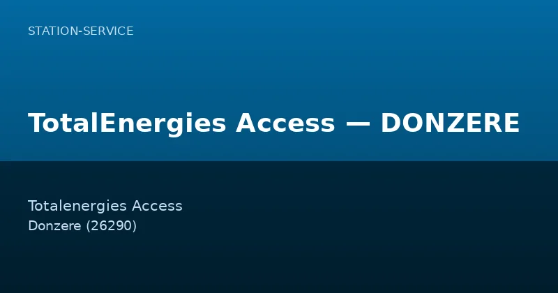 TotalEnergies Access — DONZERE