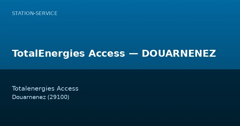 TotalEnergies Access — DOUARNENEZ