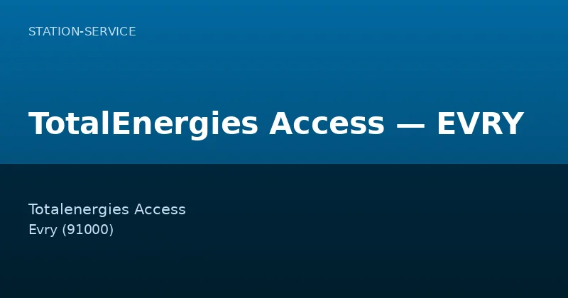 TotalEnergies Access — EVRY