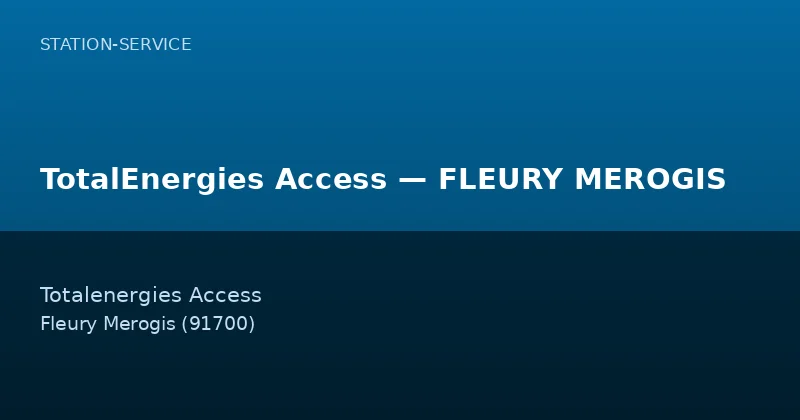 TotalEnergies Access — FLEURY MEROGIS