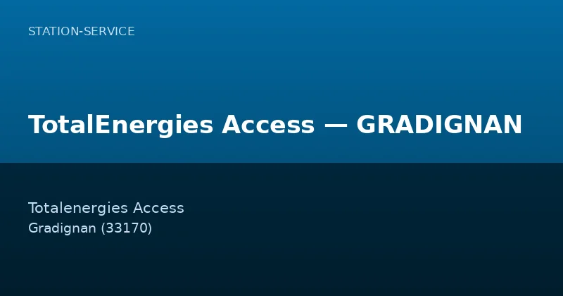 TotalEnergies Access — GRADIGNAN
