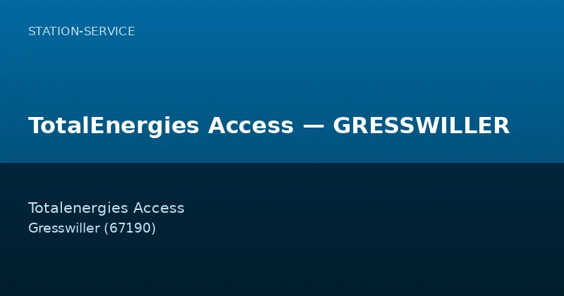 TotalEnergies Access — GRESSWILLER