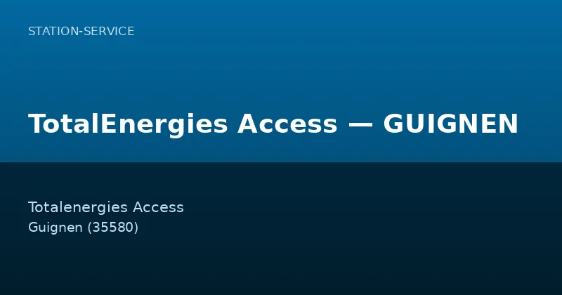 TotalEnergies Access — GUIGNEN