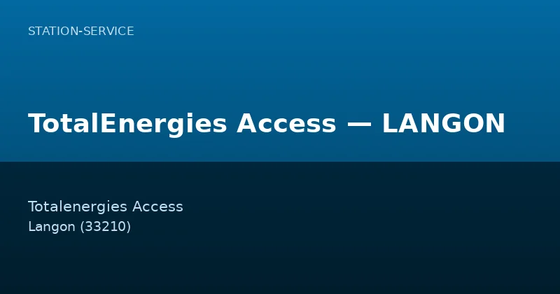TotalEnergies Access — LANGON