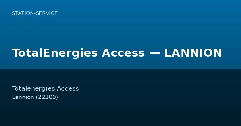 TotalEnergies Access — LANNION
