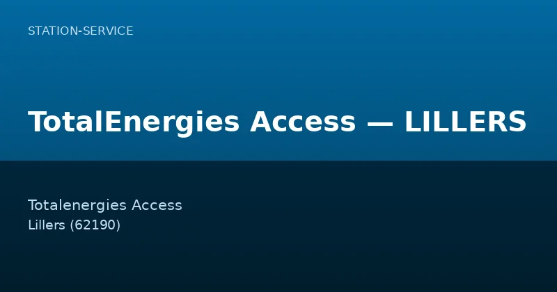 TotalEnergies Access — LILLERS