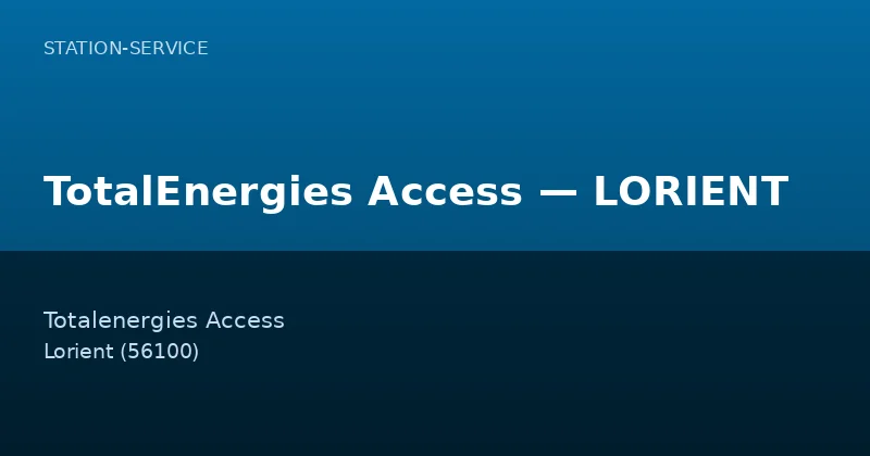 TotalEnergies Access — LORIENT