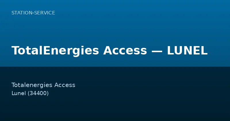 TotalEnergies Access — LUNEL