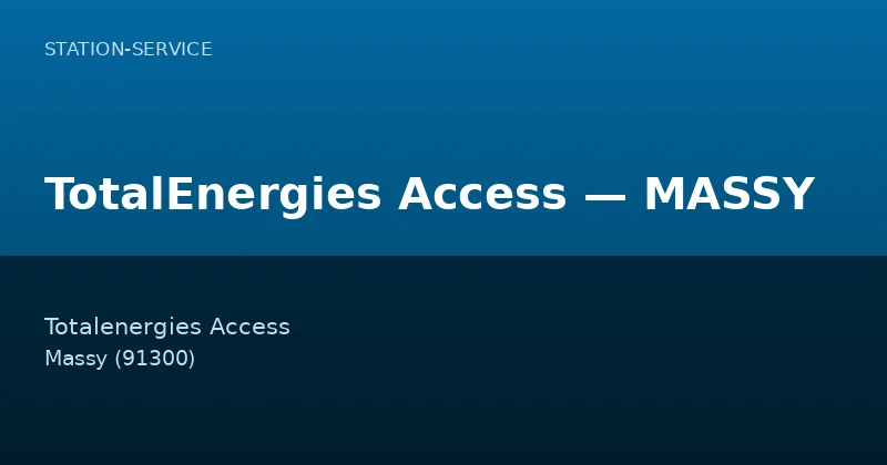 TotalEnergies Access — MASSY