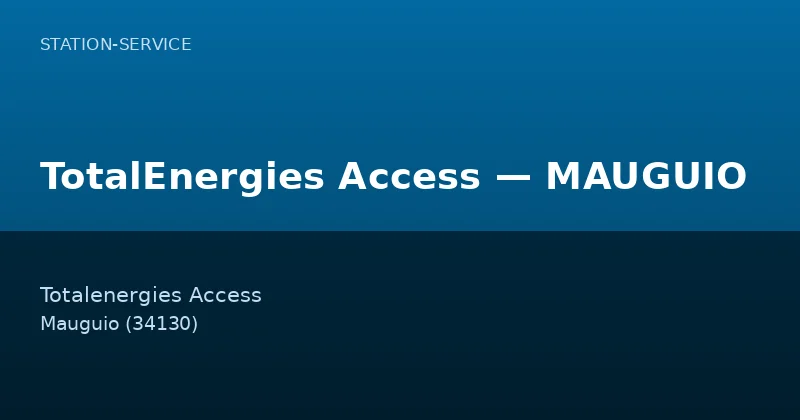 TotalEnergies Access — MAUGUIO
