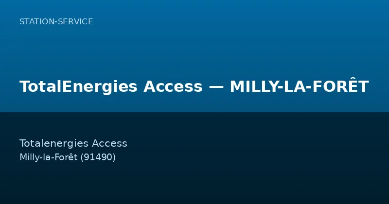 TotalEnergies Access — MILLY-LA-FORÊT