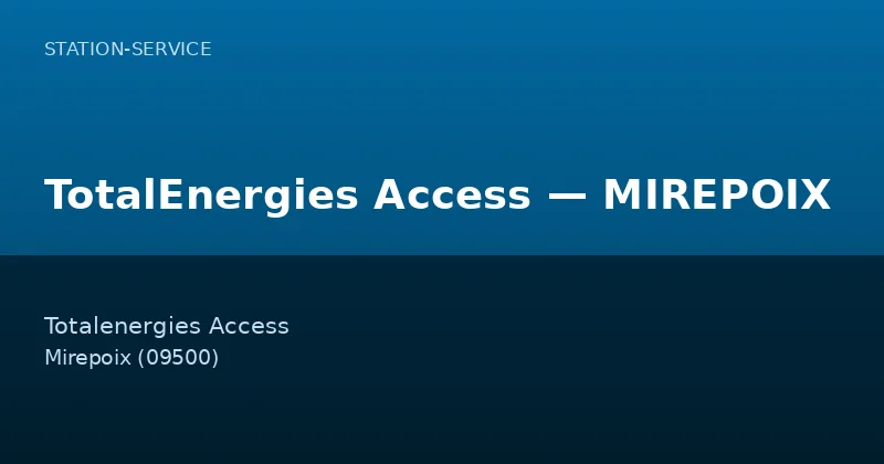 TotalEnergies Access — MIREPOIX