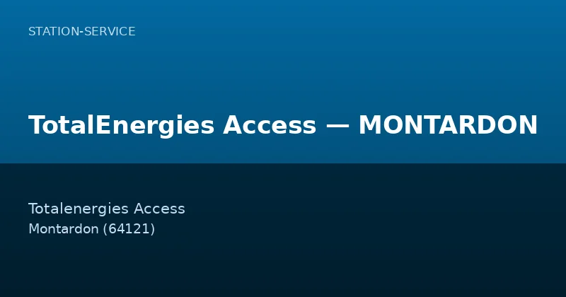 TotalEnergies Access — MONTARDON