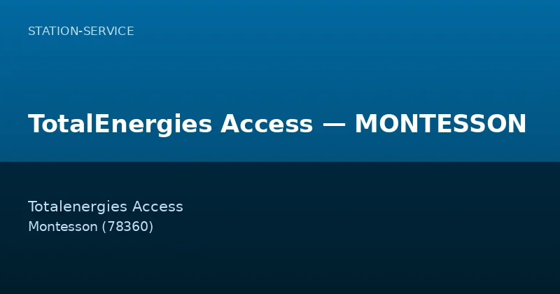 TotalEnergies Access — MONTESSON