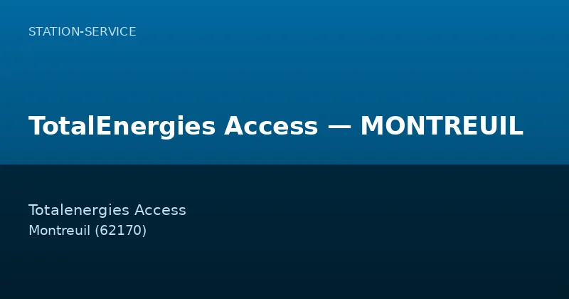 TotalEnergies Access — MONTREUIL