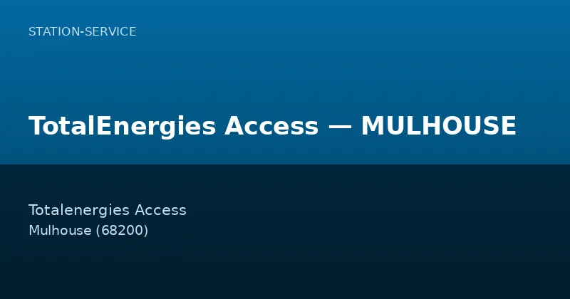 TotalEnergies Access — MULHOUSE