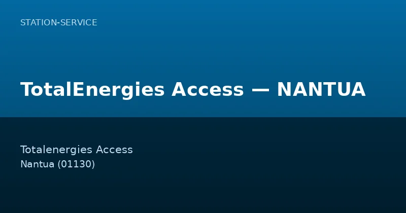 TotalEnergies Access — NANTUA