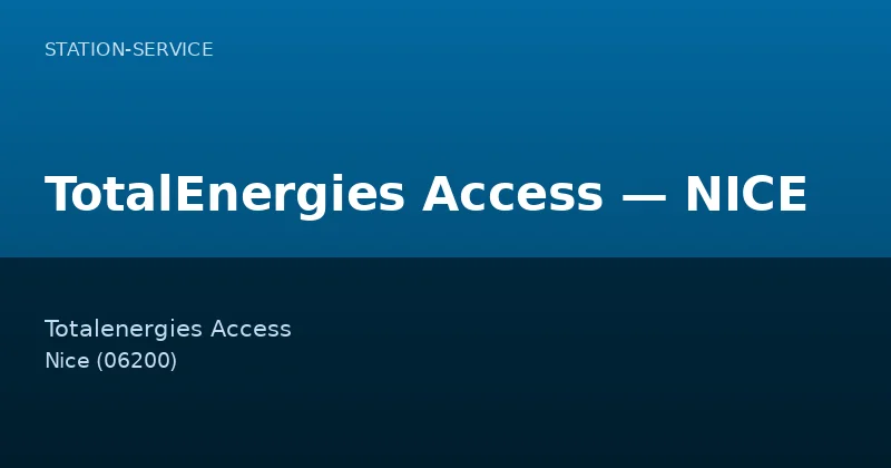 TotalEnergies Access — NICE
