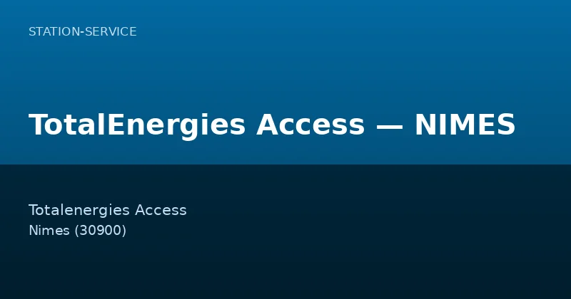 TotalEnergies Access — NIMES