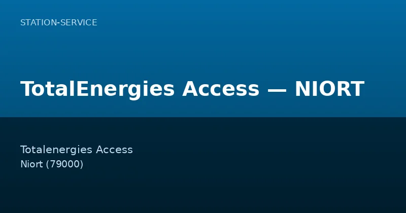 TotalEnergies Access — NIORT