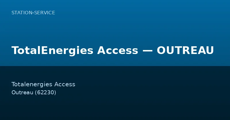 TotalEnergies Access — OUTREAU