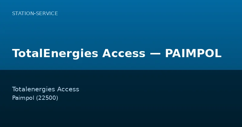 TotalEnergies Access — PAIMPOL